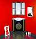 Misty Мебель для ванной Olimpia Lux 60 угловая черная патина R – фотография-12