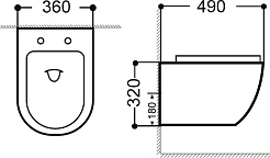 Aquanet Унитаз подвесной Cetus 249710 – фотография-6