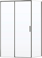 Vincea Душевой уголок Soft 2 100x80 VSR-3SO28010CLGM профиль вороненая сталь стекло прозрачное