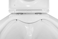 Azario Унитаз подвесной Teramo AZ-0053 безободковый белый – фотография-13