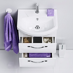 Aqwella Тумба для умывальника Аллегро 50 подвесная – фотография-3