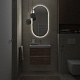 Velvex Тумба с раковиной Mondi 600-0-2 подвесная акация темная – фотография-30