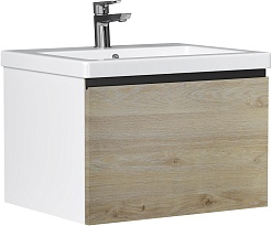Vigo Тумба под раковину Cross 600-0-1 подвесная дуб давос натуральный – фотография-1