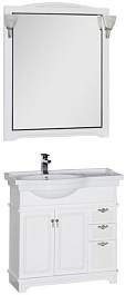 Aquanet Мебель для ванной "Луис 90" L белая (169454) – фотография-1