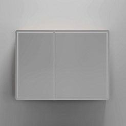 Sancos Зеркало-шкаф Mirror 100 с подсветкой MI100EG дуб галифакс натуральный – фотография-3