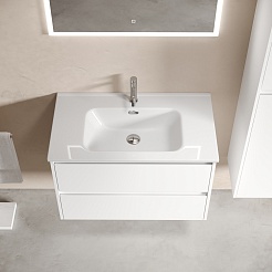 Sancos Мебель для ванной Libra 80 белый глянец – фотография-4