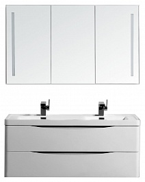 BelBagno Мебель для ванной ANCONA-N 1200 Bianco Lucido, двухмоечная – фотография-1