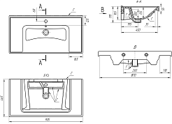 Misty Мебельная раковина Dreja Грэйс 90 – фотография-4