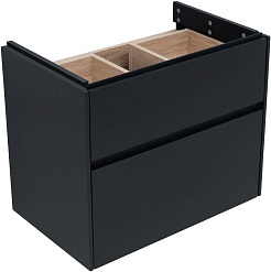 Aquanet Тумба под раковину Бруклин 70 подвесная черная матовая – фотография-3