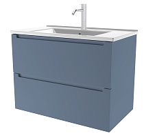Зов Тумба под раковину Дион 80 подвесная серо-синяя