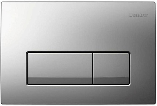 Geberit Кнопка смыва Delta 51 115.105.46.1 матовый хром – фото, картинка, фотография-1