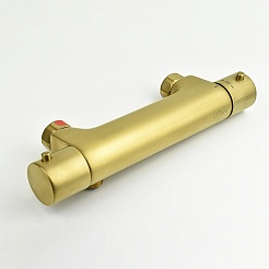 Paini Смеситель для ванны и душа Cox 78PJ511TH с термостатом, брашированное золото – фотография-2