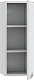 СанТа Навесной шкаф Родос 30x80 над стиральной машиной белый – фотография-5