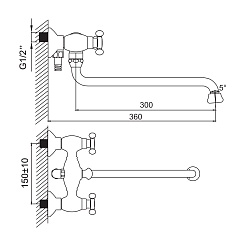 Iddis Смеситель для ванны NOBELLE NOBSBL0i10 – фотография-8