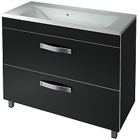 Какса-а Тумба для умывальника Хилтон 100 напольная, черная