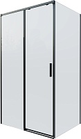 Vincea Душевой уголок Soft 2 100x90 VSR-3SO29010CLB профиль черный стекло прозрачное