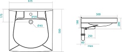 Santek Раковина Пилот 50 WH301970 – фотография-2