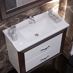 Opadiris Мебель для ванной Карат 80 серебро – фотография-5