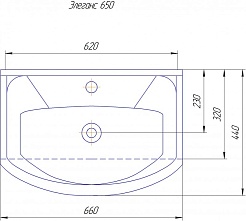 Какса-а Тумба с раковиной Каприз 65 с ящиками дуб – фотография-4