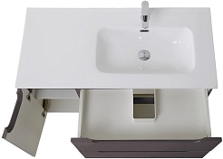 BelBagno Тумба под раковину Etna 100 R подвесная темно-серая матовая – фотография-6