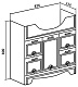 Runo Мебель для ванной Кантри 85 – картинка-12