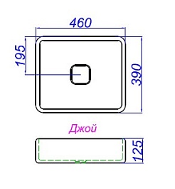Aqwella Тумба с раковиной Mobi 60 бетон светлый – фотография-4