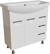 Mixline Тумба с раковиной Этьен 85 белая