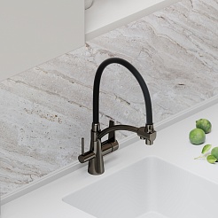 Sancos Смеситель для кухни Eri SC4001GG вороненая сталь – фотография-2