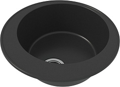 Teymi Мойка кухонная Lina Smart D48 кварцевая черная матовая – фотография-2