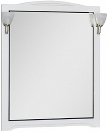 Aquanet Зеркало для ванной "Луис 90" белое – фотография-1