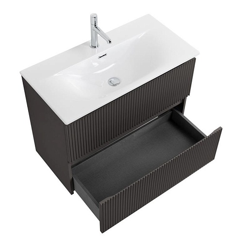 BelBagno Тумба под раковину Uno mini 90 подвесная Темно-Серый матовый – картинка-5