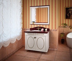 Водолей Мебель для ванной "Анжелика 90" F-1 черная – фотография-6