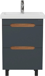 Onika Тумба под раковину Айленд 60 графит/дуб крафт – фотография-1