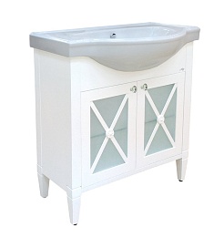 Misty Мебель для ванной Анна 90 белая – фотография-3