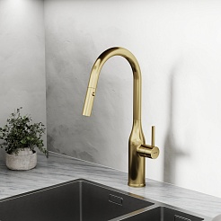 Sancos Смеситель для кухни Grand SC4002BG брашированное золото PVD покрытие – фотография-5