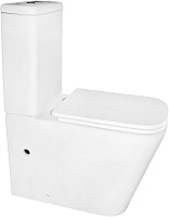 Azario Унитаз-компакт Etereo AZ-8203 безободковый с бачком с сиденьем микролифт белый