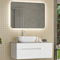 Misty Мебель для ванной Роял 100 подвесная белая матовая