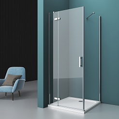 BelBagno Душевой уголок Kraft 90/90 KRAFT-A-12-90-C-Cr-L стекло прозрачное – фотография-3