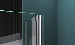 BelBagno Душевой уголок Etna 100/100 ETNA-A-22-100-C-Cr стекло прозрачное – фотография-3