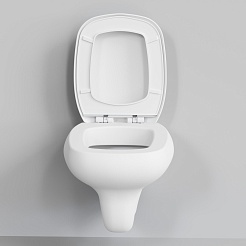 Ambassador Сиденье для унитаза Diamond белое матовое – фотография-4