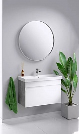 Aqwella Мебель для ванной Smart 80 бетон светлый – фотография-5