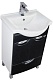 Aquanet Тумба с раковиной "Асти 55 М" черная, с ящиком (178264) – фотография-8