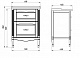 ASB-Woodline Мебель для ванной Римини Nuovo 60 белый (патина серебро), массив ясеня – картинка-10