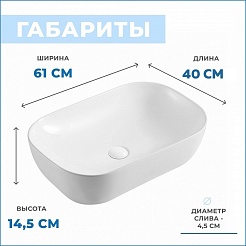 Teymi Тумба с раковиной Nura 60 дуб эврика/белый матовый T60527 раковина T50202 – фотография-11