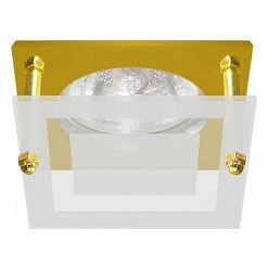 Feron Встраиваемый светильник BS3159-P2-10 золото – фотография-1