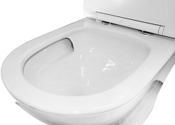 Azario Унитаз-моноблок Terni AZ-8618T безободковый с бачком с сиденьем микролифт белый – фотография-12