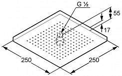 Kludi Верхний душ "A-QA 665310500" – фотография-2