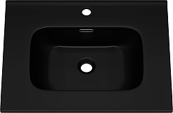 Brevita Мебель для ванной Monsour 60 подвесная дуб галифакс олово/черный кварц – фотография-8