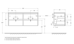 BelBagno Тумба с раковиной Kraft 120 подвесная Bianco Opaco столешница EK-120-AS-BO-R – фотография-10
