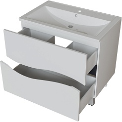 Mixline Тумба под раковину Лайф 80 белая – фотография-2